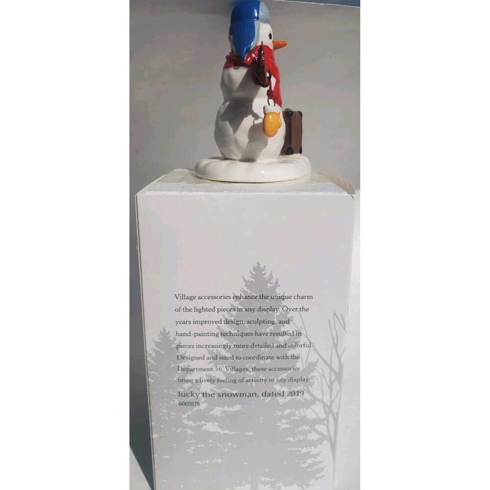 Department 56 Lucky The Snowman, Dated 2019 6003175-FLORIDA SNOWMAN - Picture 7 of 10